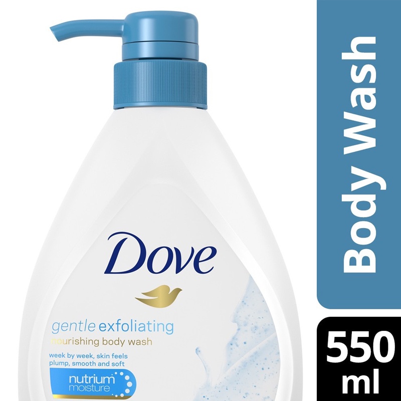 Promo Harga Dove Body Wash Gentle Exfoliating 550 ml - Shopee