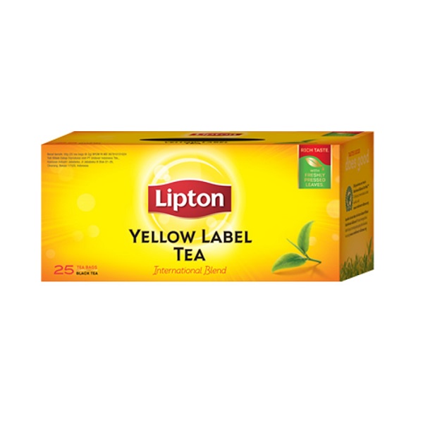 

LIPTON YELLOW ENVELOPE TEA BAG ISI 25 PCS - TEH