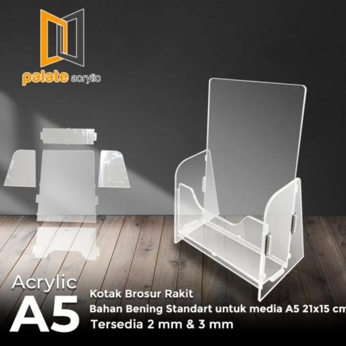 

AKRILIK TEMPAT BROSUR A5 / RAK / MODEL RAKIT - BENING