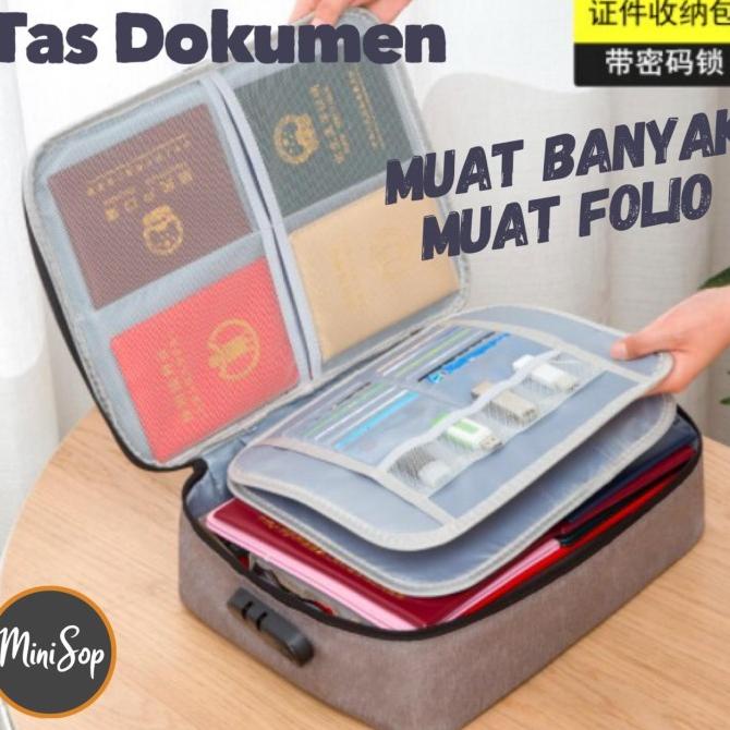 

Tas Dokumen Anti Air 3 Digit Angka Kunci / Travel Document Bag