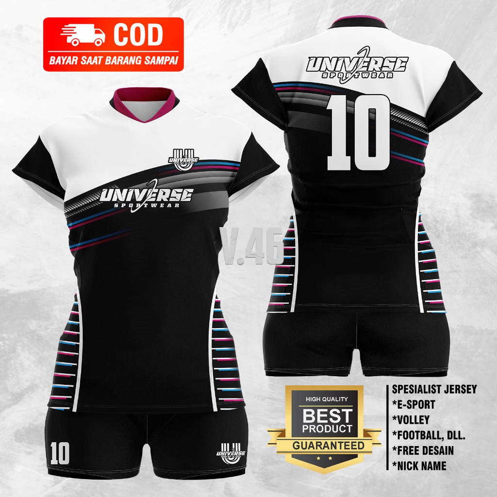 SETELAN VOLLY CEWE PREMIUM SETELAN VOLI WANITA BAJU VOLLY DEWASA JERSEY VOLI ATASAN VOLLY PRINT VOL.