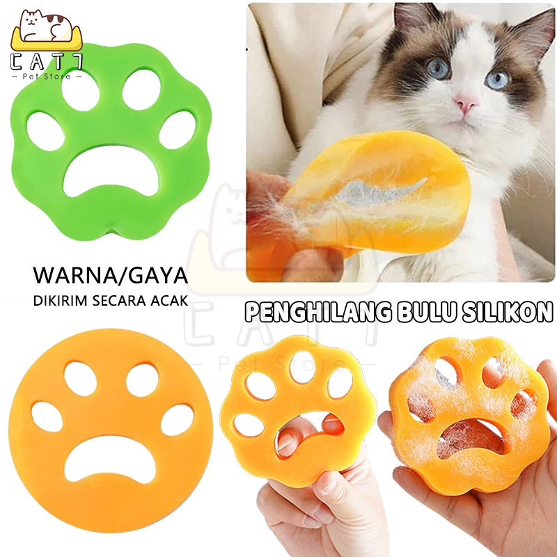 Pembersih Bulu Silikon Kucing/Anjing Silicone Sticky Pet Hair Remover Silikon Tempel Pembersih Debu Rambut Bulu Kotoran Bantalan Karet Multifungsi Pengangkat Serat Hewan Peliharaan Pada Pakaian Baju Reusable