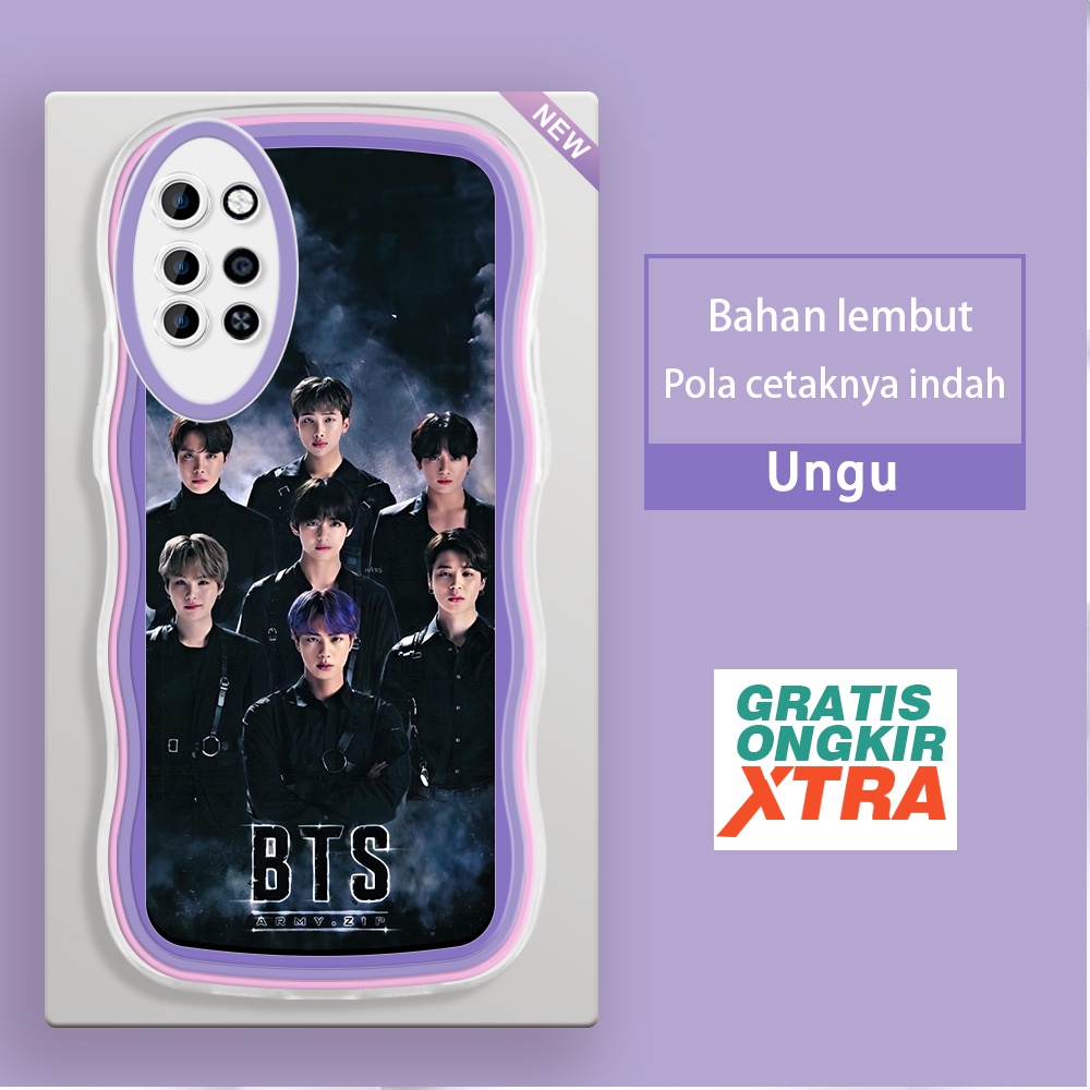 Mulia Infinix Note 8 10 Pro 11 NFC 12 G88 smart 4 4c 5 6 plus Casing Ponsel  Pola MV BTS  warna-warn