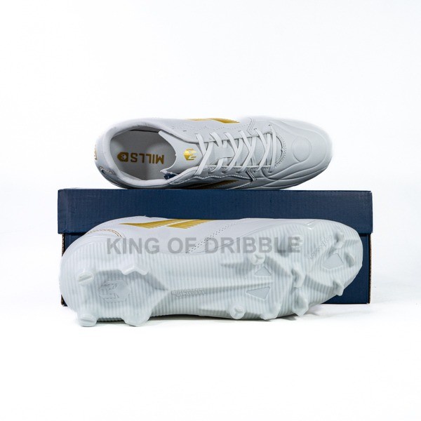 Terlaris Sepatu Bola Mills Davor Fg White Gold 9301403 Original Bnib