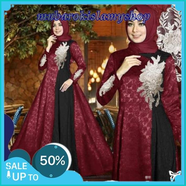RENIANA MAXI JUMBO NEW SIZE L XL 3XL 5XL MAXI PESTA BAHAN BALOTELI EMBOSH VARIASI BUNGA GAMIS BEST S