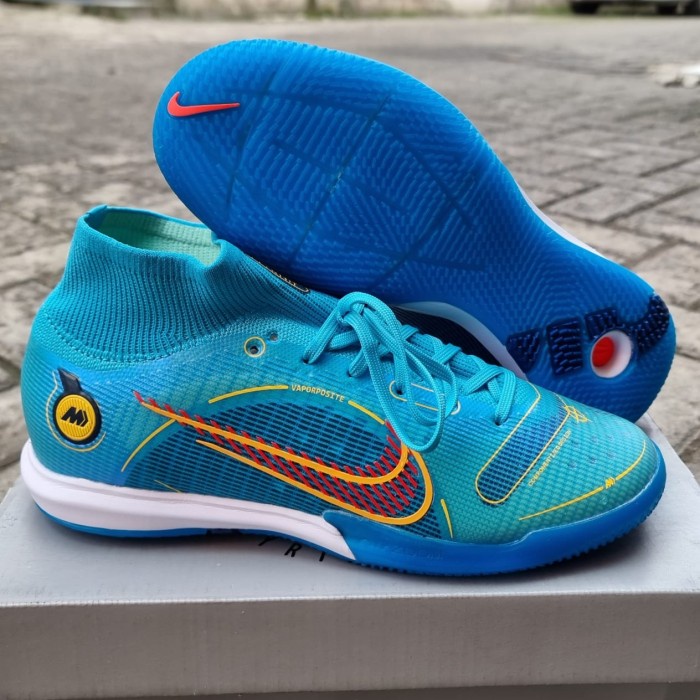 TERLARIS Sepatu Futsal Nike Mercurial Superfly8 Elite Chroline Blue ic