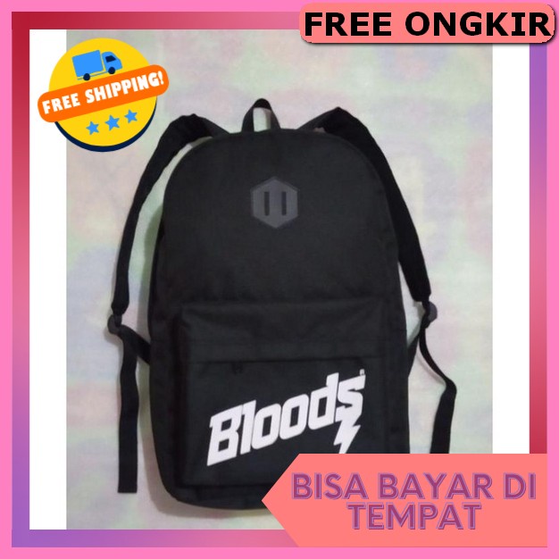 Problem Club - Bagpack Nofture - Black Tas Gendong Cewek Cowok Taa Model Terbaru Smp Sma Keren Rangs