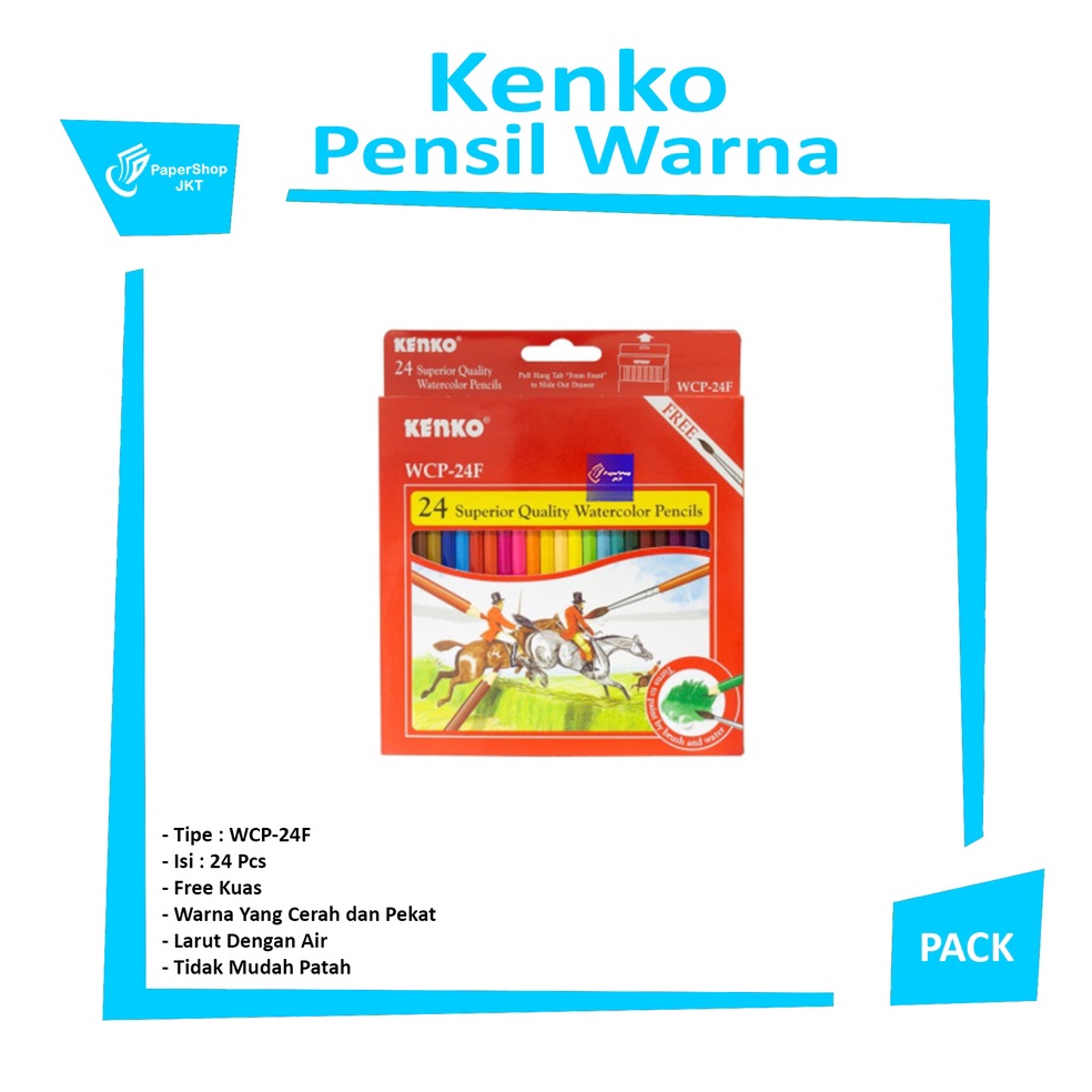 

Kirim Sekarang.. KENKO - Pensil Warna Wcp-24F - Superior Quality Watercolor Pencils QCT