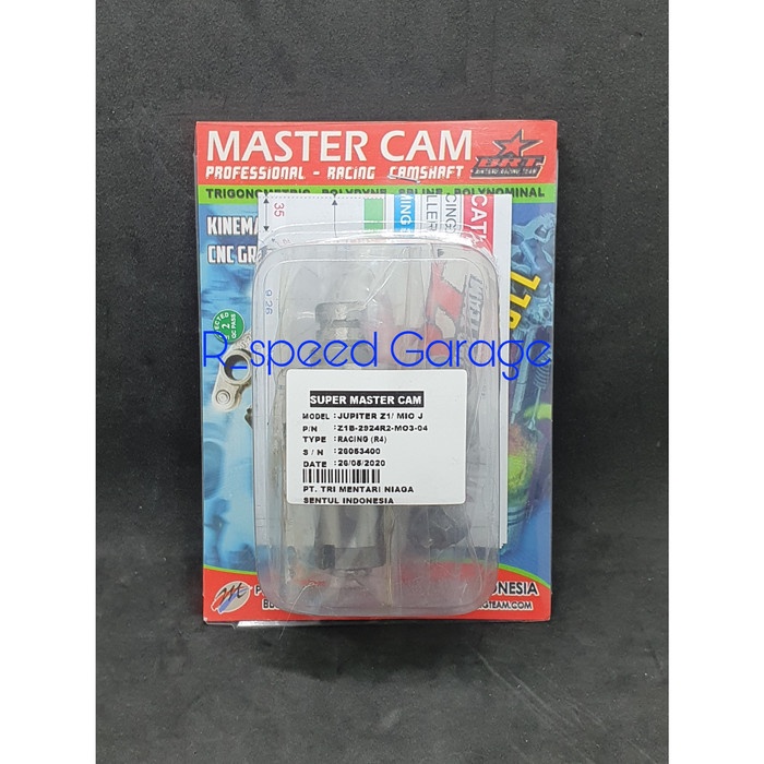 SUPER MASTER CAM NOKEN AS & RRA BRT R SERIES MIO J, XRIDE & JUPITER Z1