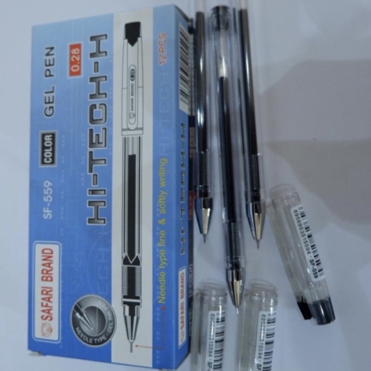 

Miliki Sekarang 12 pcs SAFARI VANCO V-ONE PULPEN / GEL PEN HI-TECH-H HITECH HITEC HITAM 6LZ