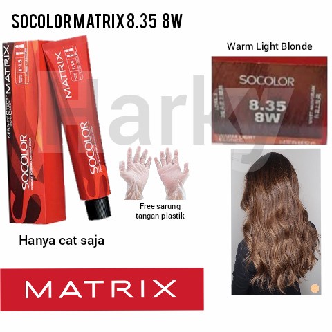 Cat Matrix Socolor 8.35 8W Warm Light Blonde 90ml (cat saja)
