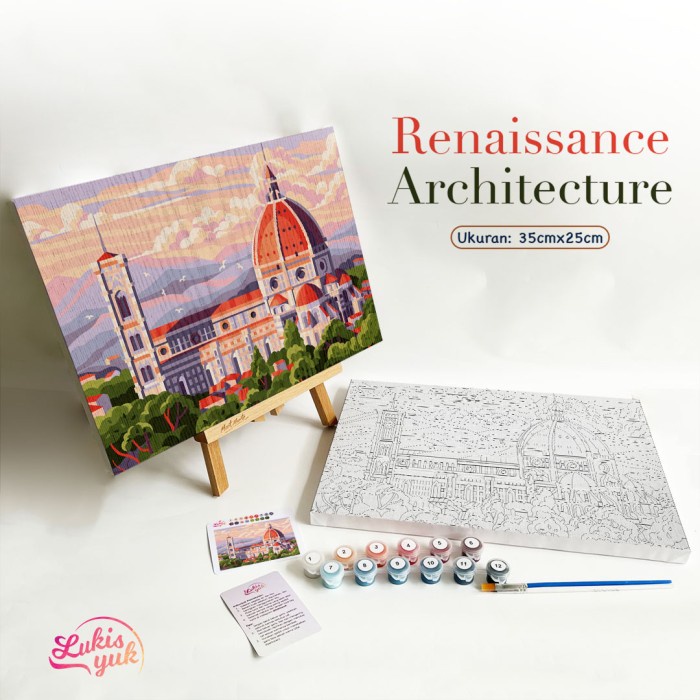 

Best Seller Renaissance Architecture - Paint By Numbers - 35X25Cm - By Lukisyuk