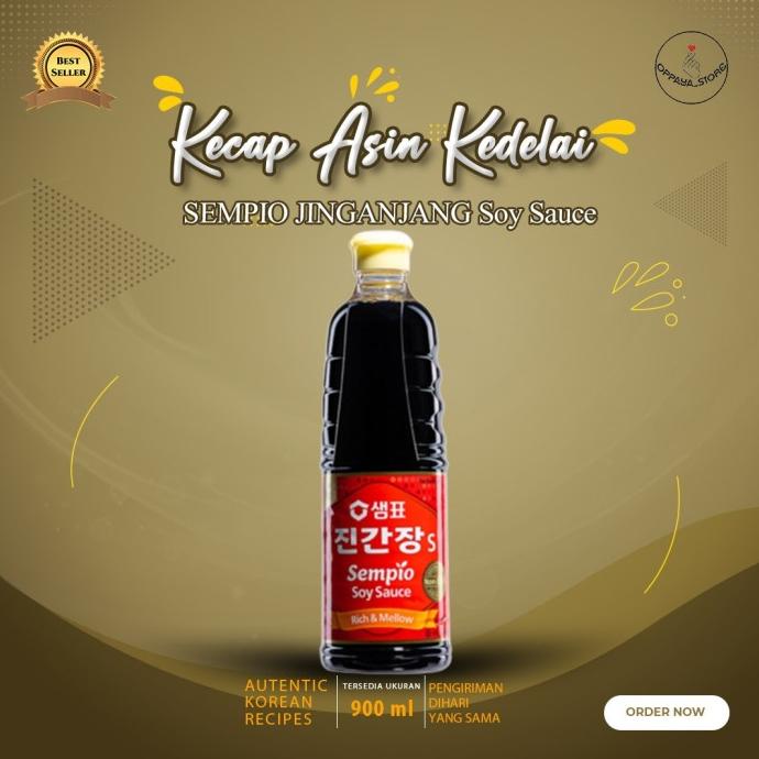 

Sempio JINGANJANG 930ml Soy Sauce Jin S Kecap Asin Kedelai Korea