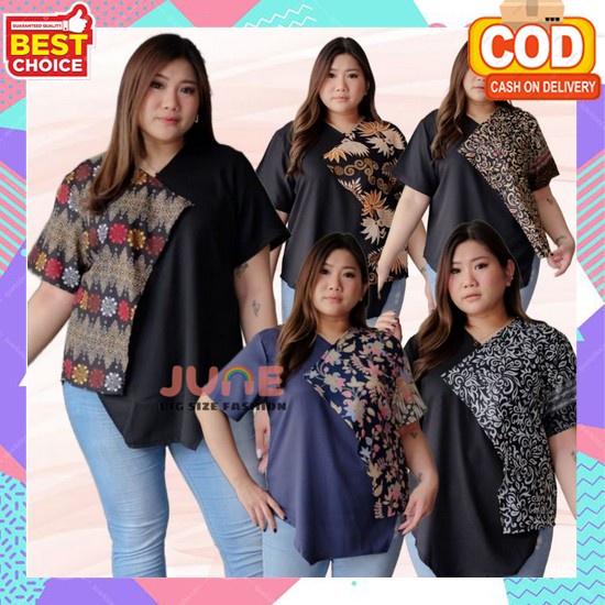 Baju Batik Kekinian Blouse Dewasa Casual Atasan Cewe Fashionable Baju Kondangan Atasan Wanita Terbar