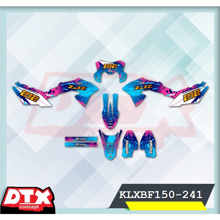 decal klx bf150 full body decal klx bf150 decal klx bf150 supermoto stiker motor klx bf150 stiker mo