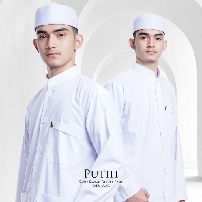 Terlaris Koko Haibah Kazimi Putih