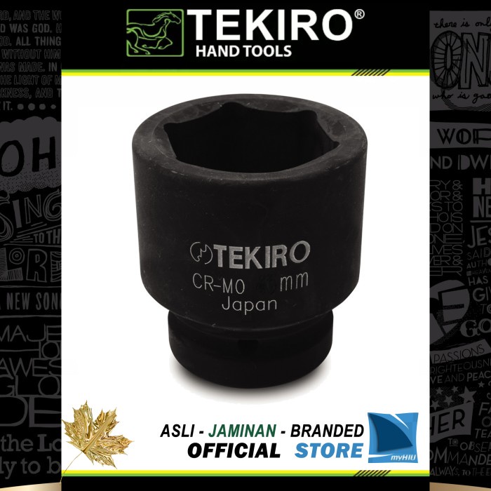 Mata Soket PUKUL 46 mm 1" inch 6 PT Kunci Socket IMPACT Sock TEKIRO