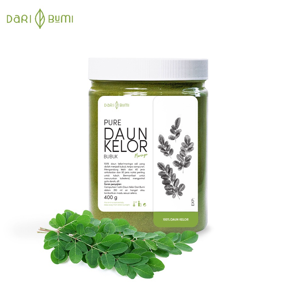

HOT PRODUCT T77 Daun Kelor Moringa Bubuk Organik 400 gr daribumi Premium Pure Organic ⇕