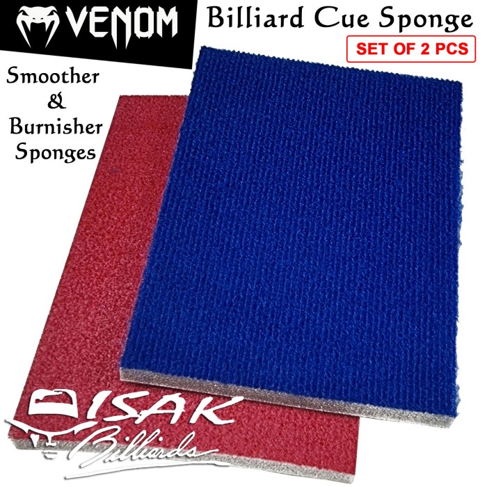 Venom Cue Sponge - Shaft Smoother & Burnisher Alat Stick Billiard Cues