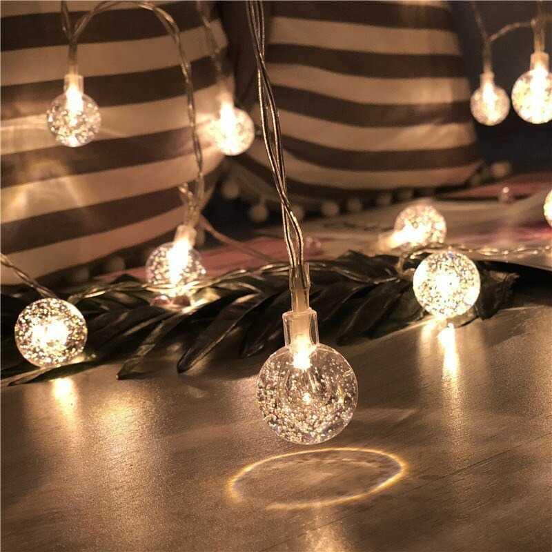 Goodland Lampu Hias String Lights Cherry Ball Fairy Warm White 5 Meter - LY20W