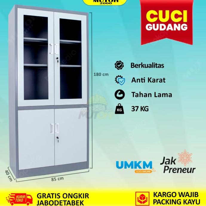 

Lemari Arsip Lemari Besi Filling Cabinet - Pintu Kombinasi Swing Tarik Stok Terbatas