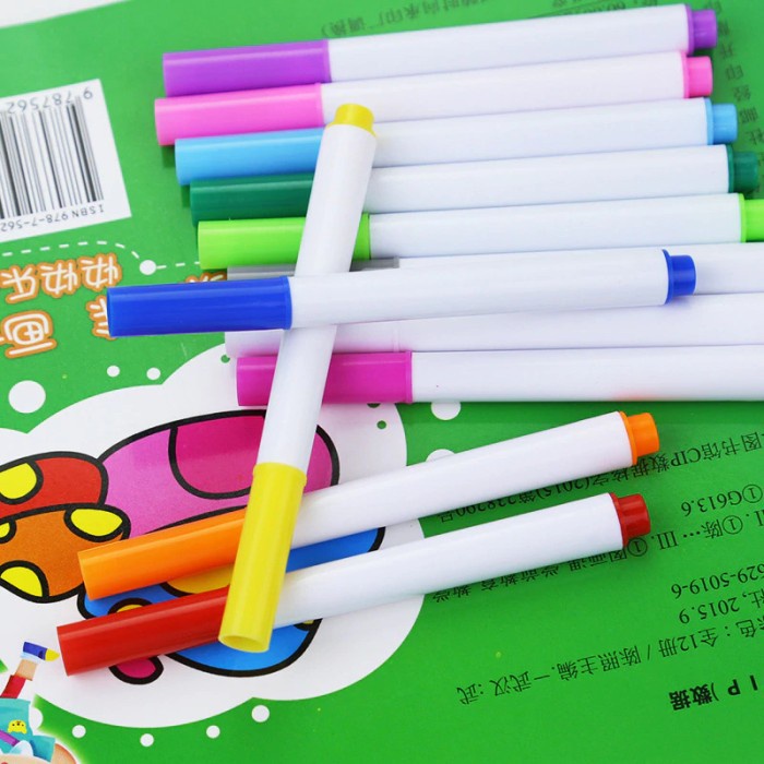 

Buku Gambar Punya Refill Spidol 12 Warna Pen Warna Magic Book Lopika