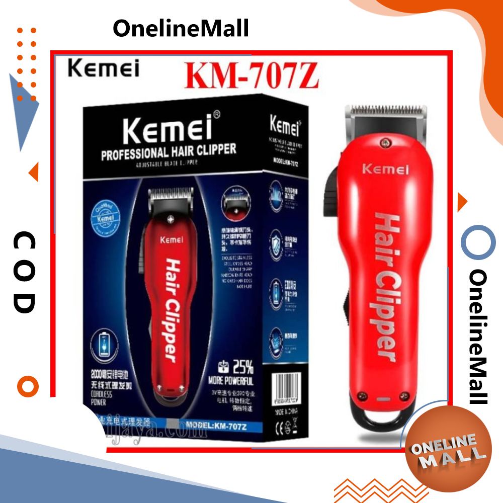 Kemei Km-707z Hair Clipper Alat Cukur Rambut Km 707z TD094