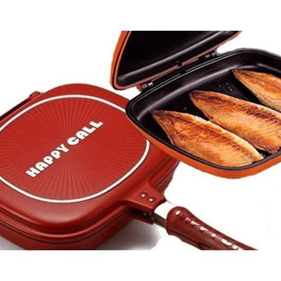Termurahh  Happy Call Anti Lengket  Double Pan Grill Asli Murah Guddiesboiesstore