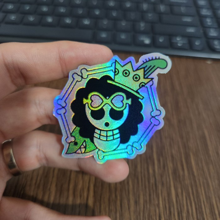 

Sticker Hologram Anime - PSH1788 - One Piece - Logo Brook