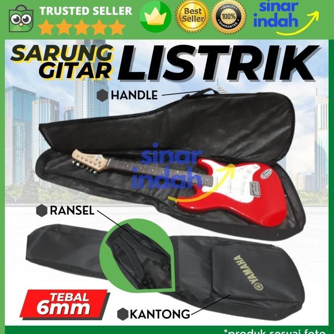 Tas Gitar Listrik SoftCase Sarung Gitar Electric Lapis Busa 6mm Yamaha