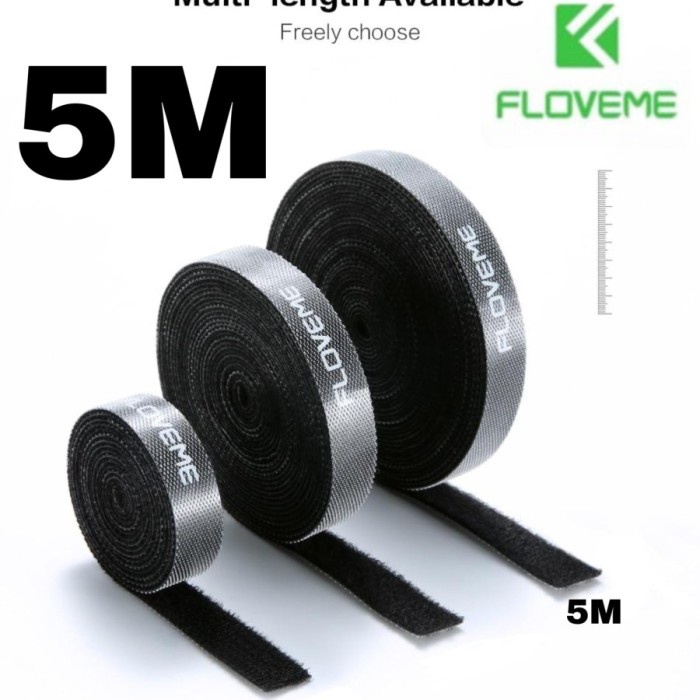 

FLOVEME 5M Circle Pengikat Kabel Strap Cable Winder Organizer Original