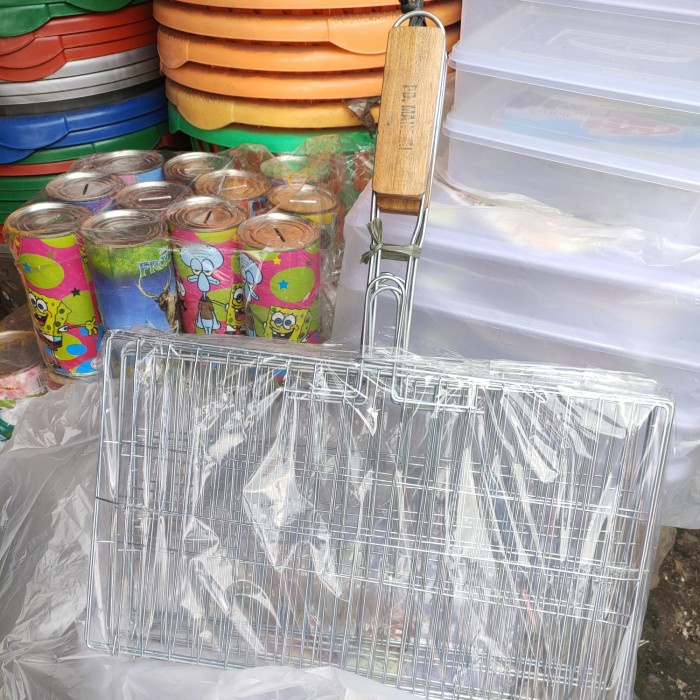 Capit Jepitan Ikan Bakar/Penjepit Ikat/Panggangan Ayam Jumbo