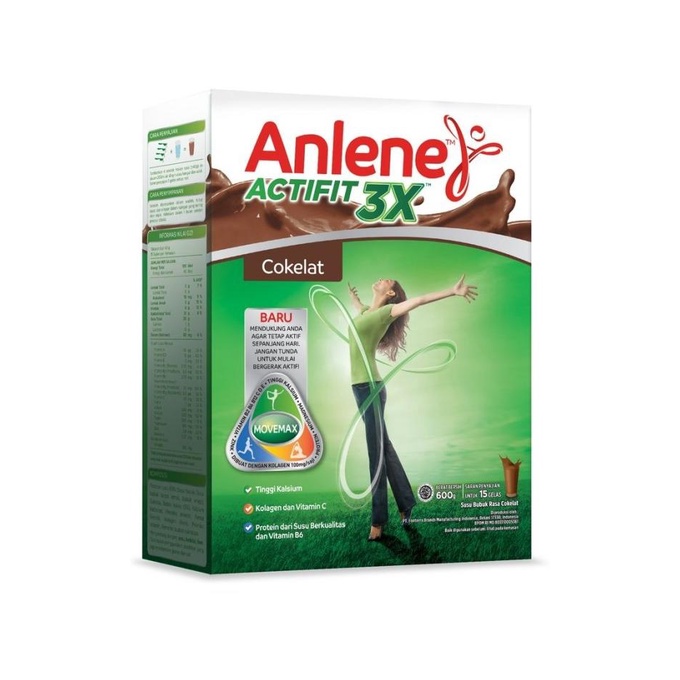 

Anlene Actifit Cokelat 600 gr Susu Untuk Tulang