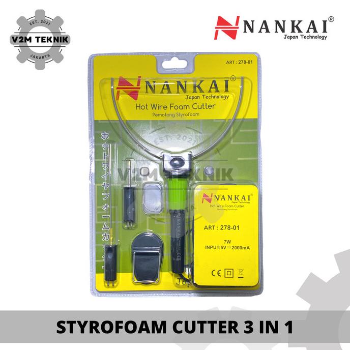 

NANKAI Styrofoam Cutter 3In1 / Alat Pemotong Gabus Busa Hot Wire Foam