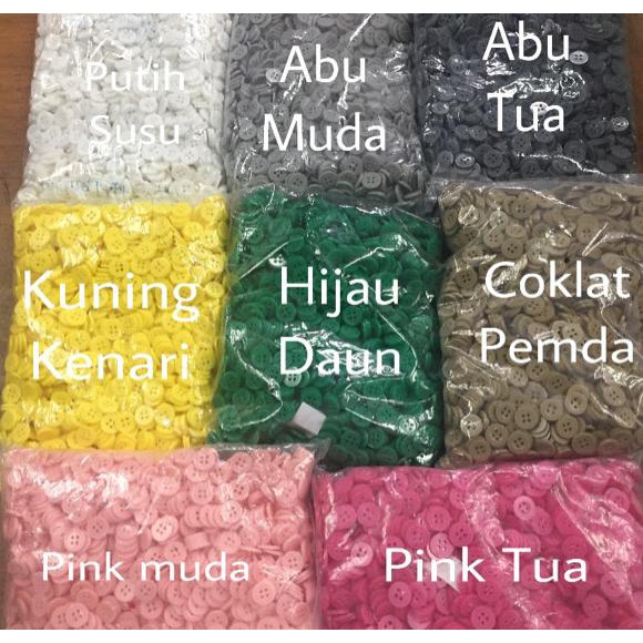 

Kancing Lubang 4 Warna