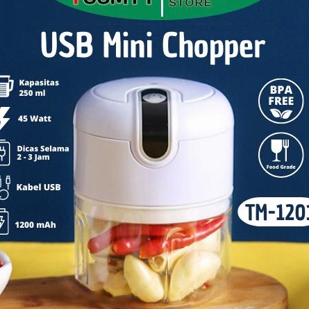 Best Seller (TUUMYY) BLENDER / CHOPPER MINI USB PORTABLE  MINI TM-3319 / TM-1201