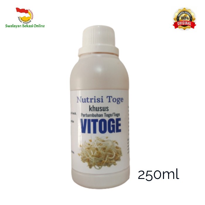 Terlaris Vitoge 250Ml Pupuk Nutrisi Khusus Toge, Nutrisi Toge, Pupuk Toge