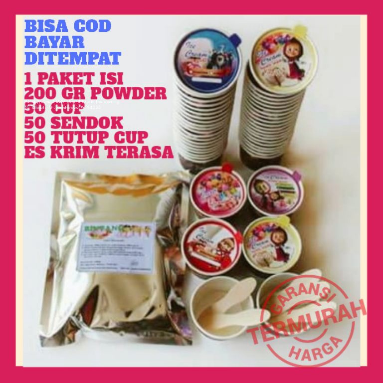 

↲ PAKET BUBUK ES KRIM MURAH / USAHA ICE CREAM MURAH / ES KRIM / ICE CREAM /USAHA ES KRIM ⇧