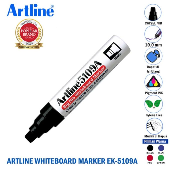 

Artline Ek-5109A Spidol Whiteboard Marker 10.0Mm Big Nib