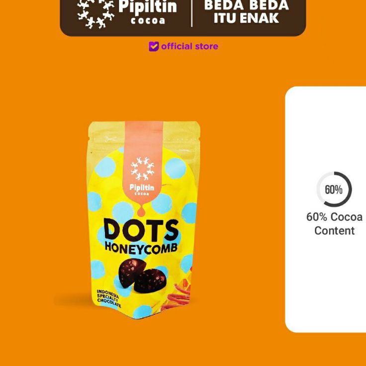 

❋Ready✢➻ RDGLV Pipiltin Cocoa Cemilan Snack Coklat - Chocolate Dots Honey Comb F72 ✬Diskon