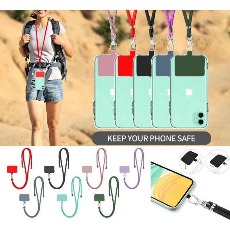 Populer Cs-02 Lanyard Universal Tali Gantungan Untuk Case Hp Strap Kalung Iphone Oppo Realme Samsung
