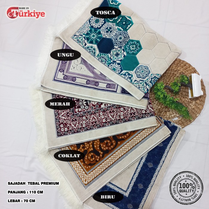 Terlaris Sajadah Sejadah Safatex Putih Turki