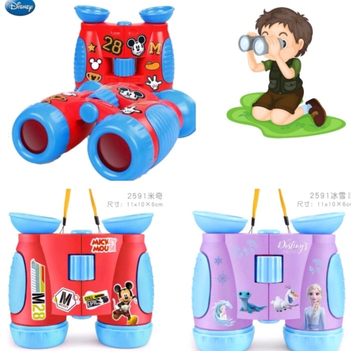 Terlaris Scop Disney Mickey Binoculars (Original Disney China)- Mainan Teropong Anak