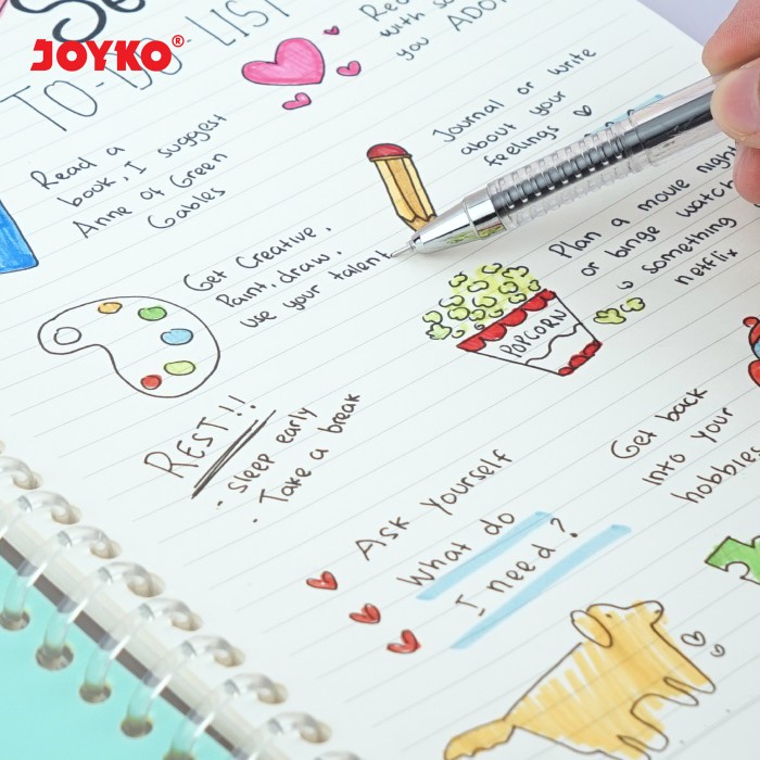 

Binder Note Cover Transparan Buku Tulis Joyko