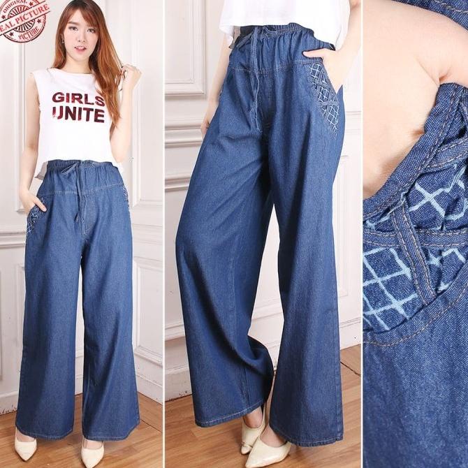 Celana Kulot Elsa Jeans Jumbo Wanita