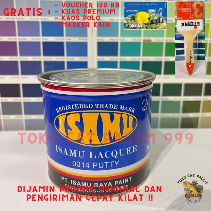 Terlaris Isamu Dempul 1 Kg / Isamu Lacquer 1 Kg / Dempul Halus / Dempul Mobil