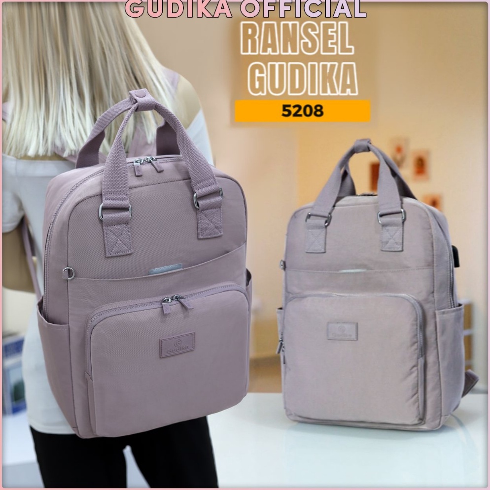 Special Price.. GUDIKA 5208 | Backpack Waterproof Wanita Tas Ransel Laptop Anti Air Import Original 