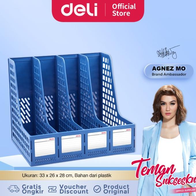 

Deli Rak Kertas / File Berbahan Plastik 4 Kotak 33777