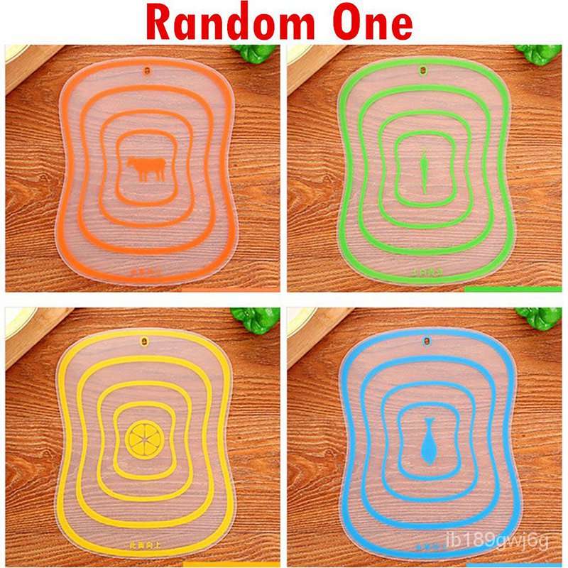 &1pc Kitchen Resin Frosted Cutting Board Fruit Panel Cutting Board Kitchenware Plastic Fruit Cutting