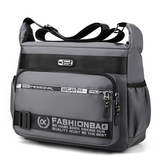 Terbaik.. TAS SELEMPANG PRIA IMPORT PREMIUM ANTI AIR GREY RAMSAY TA631G2 BAHU SLING BAG COWOK KEREN 